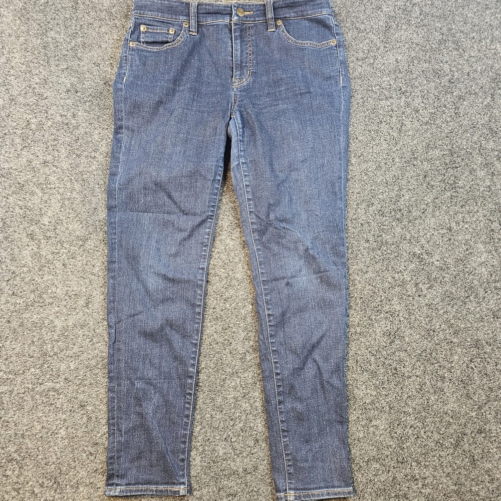 Lauren Ralph Lauren Womens Jeans Size 4 Dark Wash Straight Leg Mid Rise Stretch